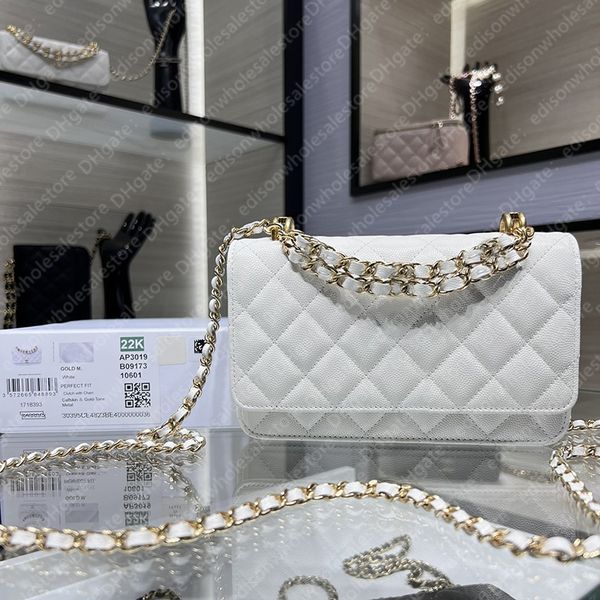 

aaaaa of-the-line technology and materials mirror quality luxury designer cross body bags grained calfskin wallet on chain bag with box