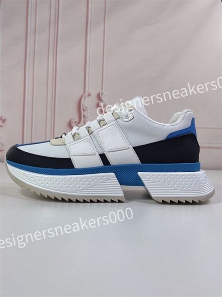 

2023 new luxury designer casual shoes print trainer mens vintage trainers sneakers women fashion shoe lace-up platform sneaker, Black