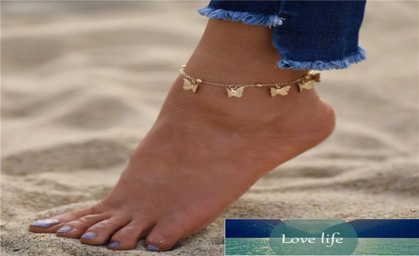 

bohemian gold butterfly anklets for women fashion siilver color beads anklet summer beach ankle bracelet foot chain jewelry factor2884290, Red;blue