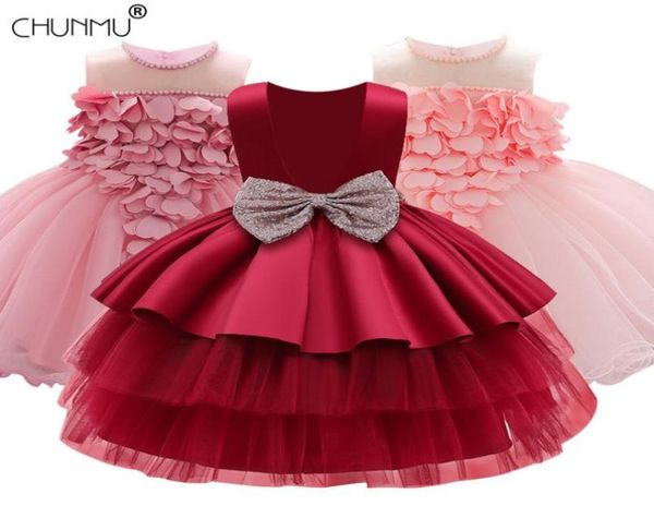 

flower toddler baby girl infant princess dress baby girl wedding dress lace tutu kids party vestidos for 1 years birthday q12239707209, Red;yellow