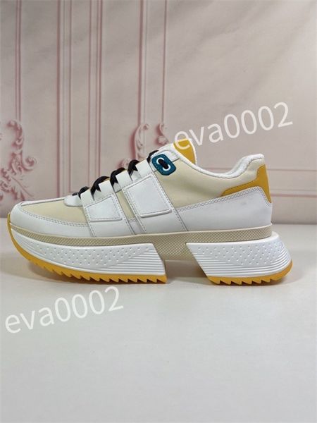 

new designer men causal shoes fashion woman leather lace up platform sole sneakers white black mens womens
