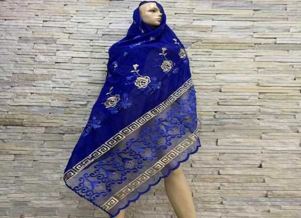 

scarves african women cotton muslim fashion set headscarf net turban shawl soft female hijab wrap winter bf1809963116, Blue;gray
