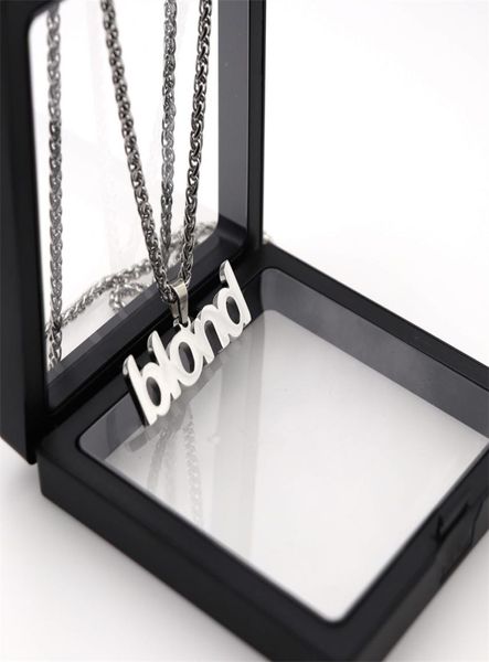 

frank ocean blond fashion brand men and women pendant necklace hiphop personality couple street allmatch jewelry5313570, Silver