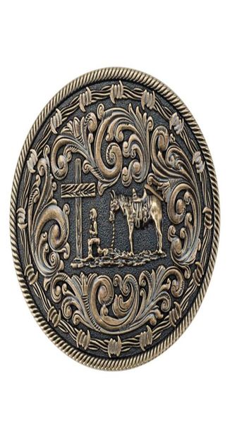 

cross horse belt buckle for men western cowboy belt accessories4361112, Slivery;black