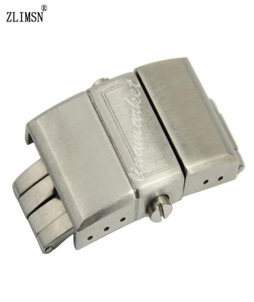 

watch bands 18mm 20mm brushed black or rose gold watch band buckle deployment clasp6867552, Black;brown