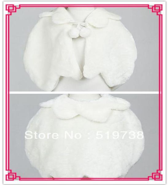 

evening partywedding shawl flower girl faux fur jacket0127349054, White
