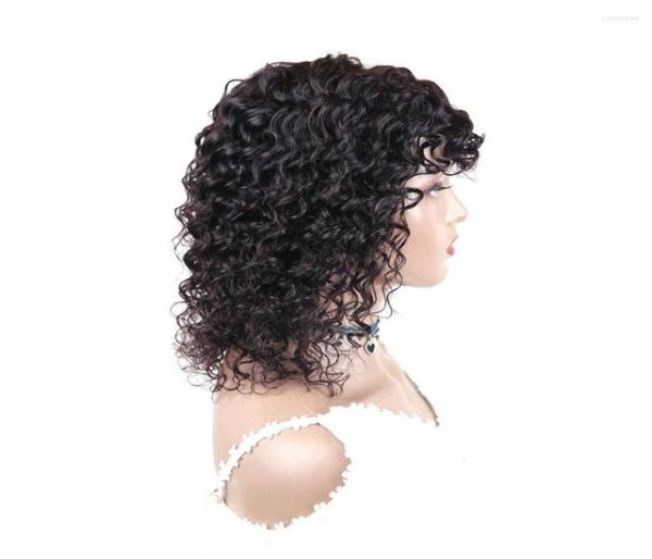 

short water wave brazilian human hair for black women full machine made6146037