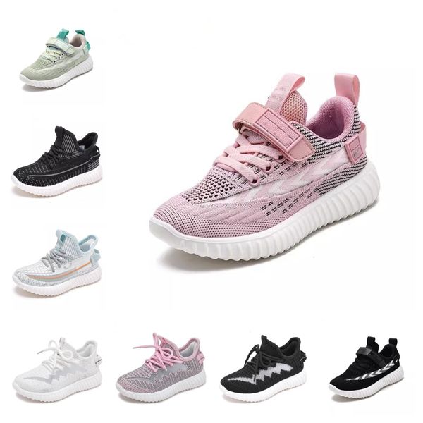 

2023 tennis children lightweight casual shoes for baby girls kids boys rubber bottom antiskid outdoor gym mesh breathable sneakers baby outd, Black