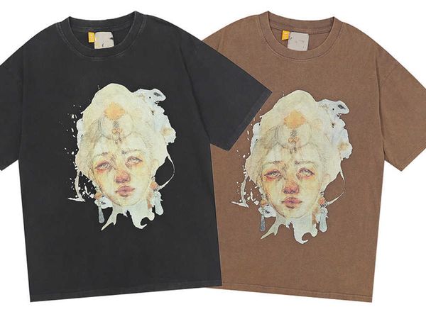 

new womens mens designer 2023 t shirts galleryes reflective print oversize fashion brand cotton womens mens sports tshirts, White;black