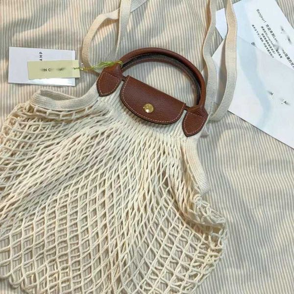 

mesh card holder leather bags beach shopping knitting horse supermarket large capacity net cotton bag portable designer the tote