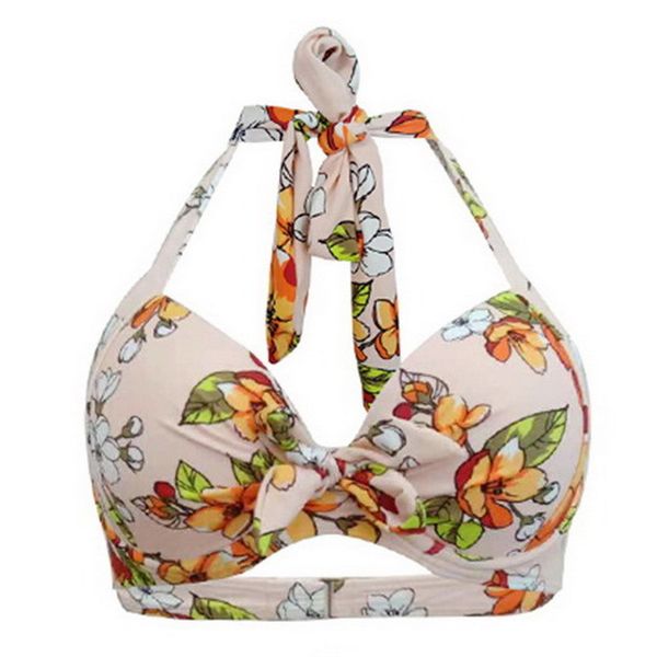 

swim wear halter bikini with elasticated back push up padded underwire women bandage bottom plus size swimwear 2 piece separate 230519