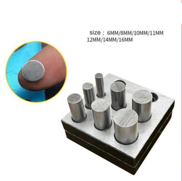 

other jewelers disc cutter punch set 7 holes metal circle round mold cutting disk cutter punch metal jewelry hole punching block