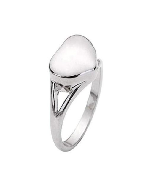 

fashion jewelry always in my heart cremation necklace memorial heart pendant jewelry keepsake personalized engraving ring1999616, Silver