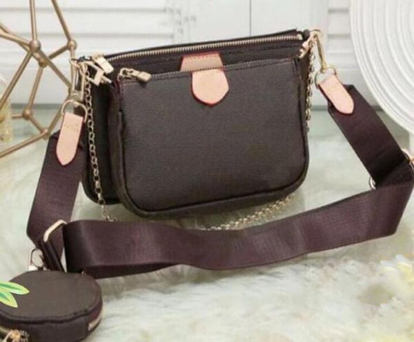 

luxury tote shoulder bag purse designer handbag messager bags brand crossbody totes pu leather womens mini 3pcs/set coin purse composite old