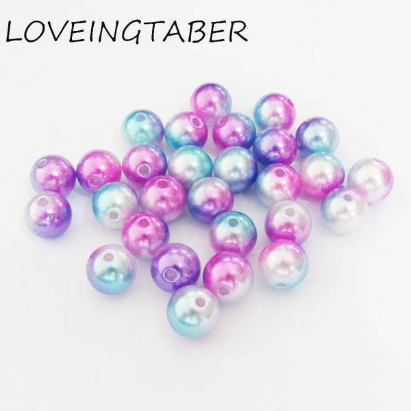 

crystal (choose size first)6mm/8mm/ 10mm/12mm ink/blue/purple colorful acrylic imitation pearl beads for diy kids jewelry making