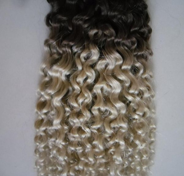 

curly weave human hair weave 100g ombre virgin hair 1b613 two tone ombre human hair extensions double weft5916175, Black