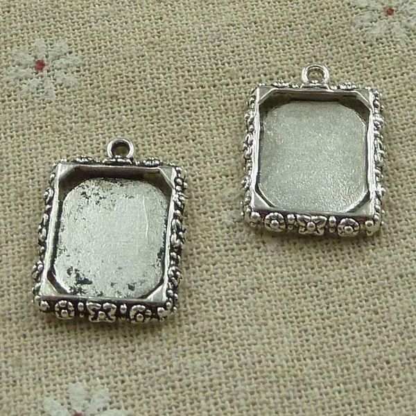 

other 120 pieces tibetan silver frame charms 25x19mm #3846