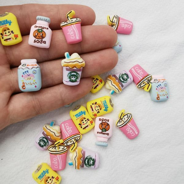 

polish 500pieces 1324mm diy candy coffee soda cup sticker half beads scrapbook for home decorate fridge jewelry making accessories, Blue