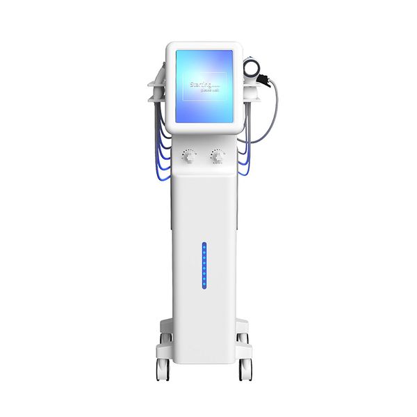 

professional hydrafacial machine 11 in 1 multifunctional hydrofacial equipment cleaning whitening skin anti-aging massager beauty device sal, Black;white