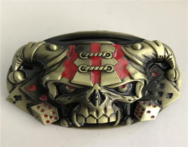 

1 pcs bronze red skull western belt buckle for man hebillas cinturon belt cowboy buckles fit 4cm wide belts9268465, Slivery;black