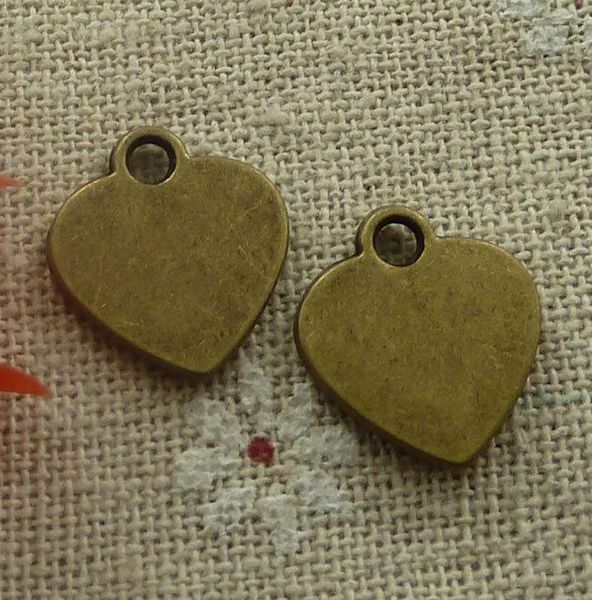

other 150 pieces bronze plated heart charms 15x14mm #2264