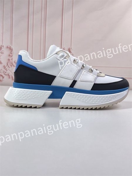 

new luxury men's sneakers designer white shoes triple leather printed sneaker platform women casual shoe, Black