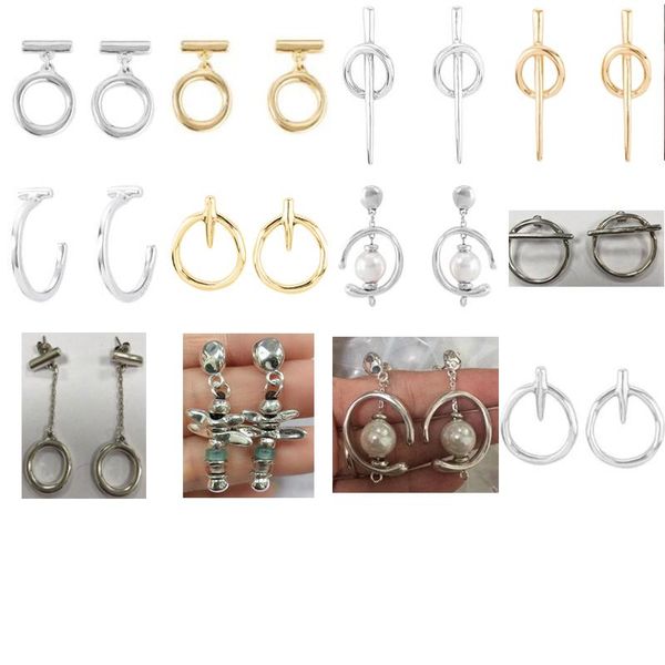 

stud 2021 new style popular plated 925 silver charm fashionable and generous earrings fit for wholesale transportation for women, Golden;silver