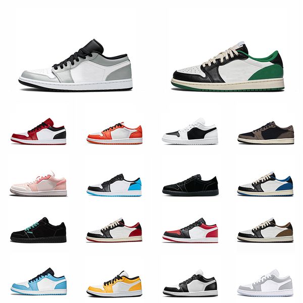

jumpman 1 kids sneakers designer low 1s youth jorden1s light smoke greycactus jack green reverse mocha unc blue bleached coral boys girls ki, Black