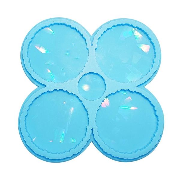

other holographic light and shadow coaster crystal epoxy resin mold diamond pattern cup pad mat silicone mould diy craft casting tool