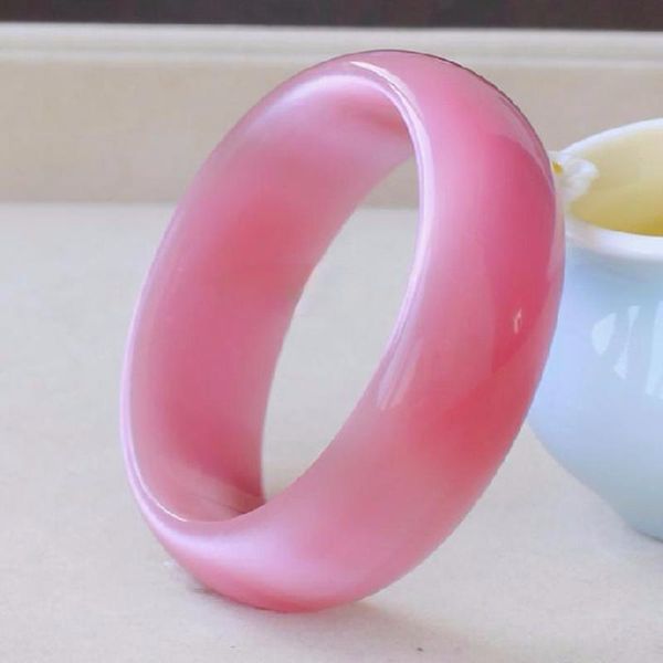 

bangle pink natural jade bangle bracelet charm jewellery fashion accessories handcarved jadeite for women men, Black