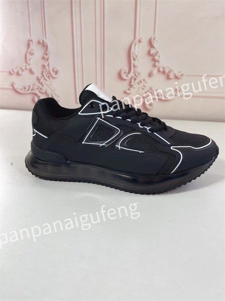 

new luxury womens youth fashion shoes men's designer leather multi color training shoes sports shoes women's casual shoes, Black