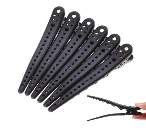 

6pcsset black alligator hair clip hairdressing sectioning clamp hairpins diy barber pro salon hair care styling tools9177006