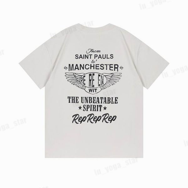 

2023 re teams mens t/shirts summer women designers tshirts loose tees fashion brands casual t-shirt luxurys clothing street tees r41o, White;black