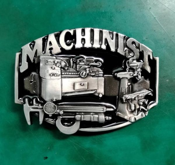 

1 pcs machinist tool men039s metal cowboy belt buckles suitable fit 4cm wide jeans belt head4574795, Slivery;black