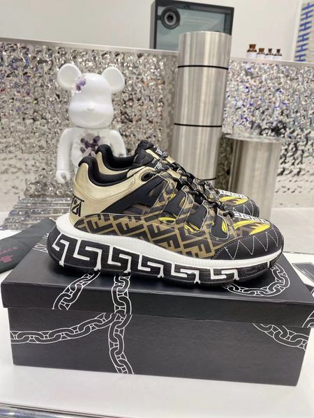 

luxury women's shoes color lace up running shoes sneakers, Black
