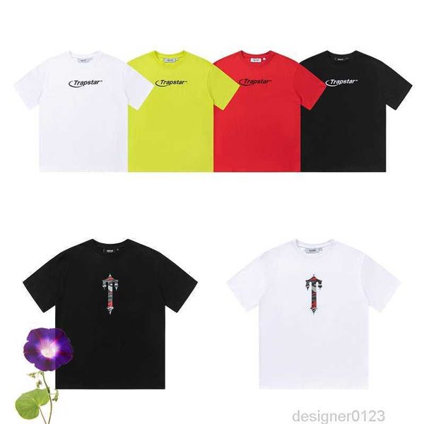 

trap star hyper t-shirt embroidery camouflage letter print t shirt summer casual tee, White;black