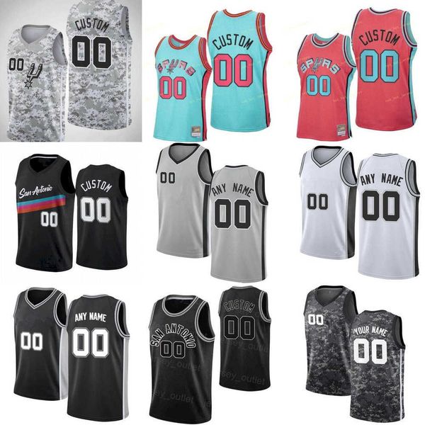 

men women youth san antonio''spurs''custom 10 jeremy sochan 41 gorgui dieng 35 romeo langford 1 victor wembanyama 22 mal, Black;red