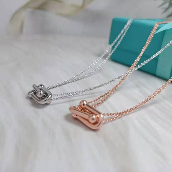 

925 silver 18k gold plated initial diamond necklaces pendant jewelry necklace set designer for women men couple fashion wedding party valent