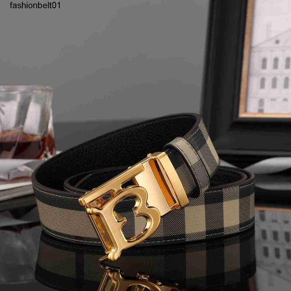 

mens belt automatic buckle designer belt luxury stripe letter buckle classic belts gold and silver black buckle casual width 3.8cm size 100-, Black;brown