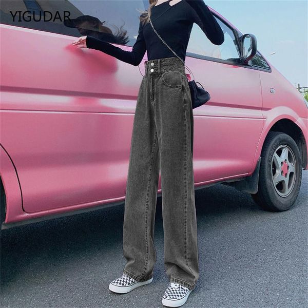

jeans jeans blue cotton casual traf pants female fashion high waist straight jeans korean loose casual y2k women's jeans women denim