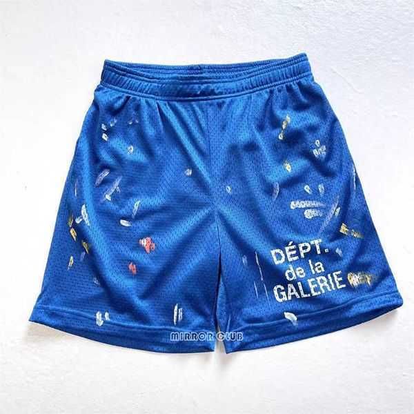 

clothing fashion galleryes depts colored speckler graffiti letter shorts casual breathable mesh sports capris basketball joggers sportswear, White;black