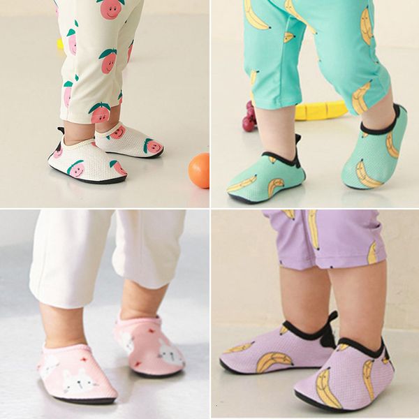 

slippers children's beach shoes swimming quick-drying non-slip soft soles shoes for kids baby slippers toddler boys girls sandals 23052, Black