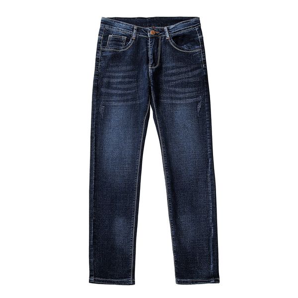 

featuring 2023 new cost performance ratio jeans, men's elastic slim fit pants, good goods for youth four seasons pants, Blue