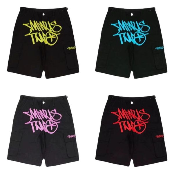 

men's shorts letter printing wide leg casual vintage gym high waist loose short american style y2k harajuku cargo men 230520, White;black