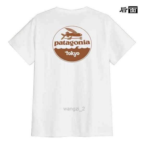 

mens t-shirts luxurys patagonias t-shirt american retro outdoor bata back sunset printing fast drying cotton couple 2la1, White;black