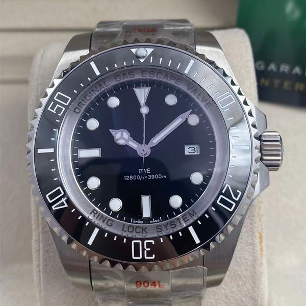 

deep sea m136660 aaa 3a quality watches 44mm men sapphire glass with original green box automatic mechanical jason007 watch 09, Slivery;black