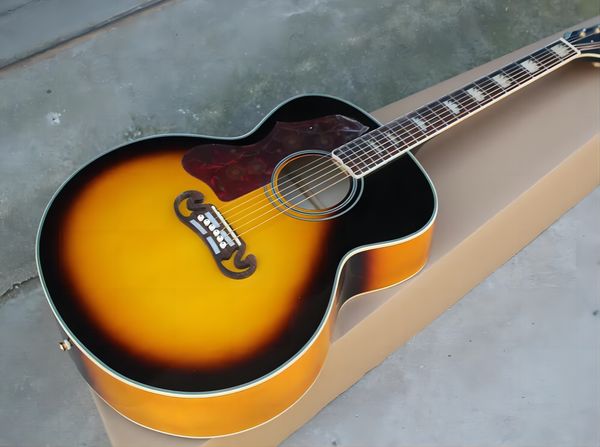 

golden tuners 43 inch left-handed acoustic guitar with body binding,rosewood fretboard,can be customized