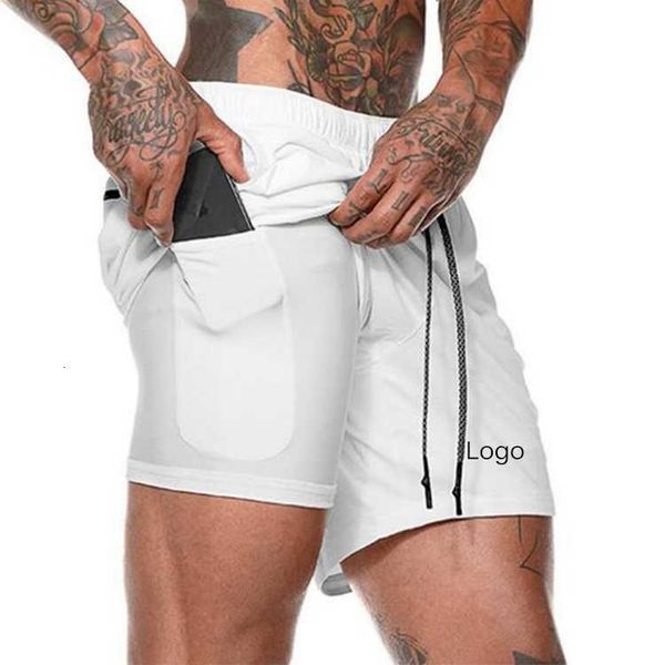 

2023 off-designer men shorts summer fashion beach pants blank custom 2 in 1 lined athletic sports mesh jogger mens running, White;black