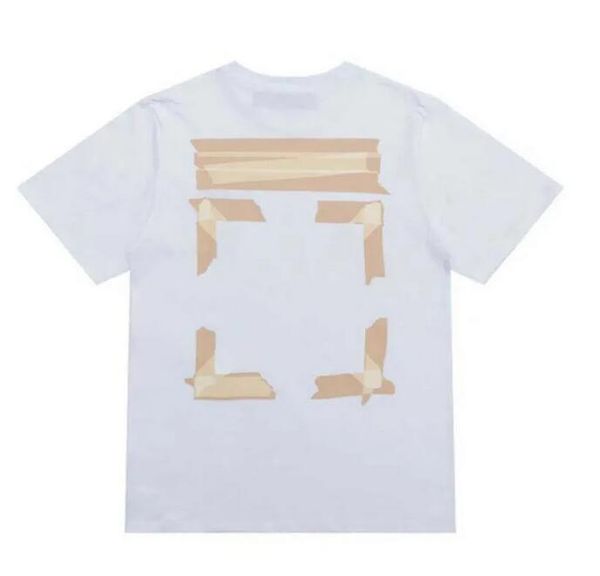 

summer t shirt mens womens designersoff t-shirts loose tees man casual luxurys clothing streetwear shorts sleeve polos tshirts size s-x off, White;black
