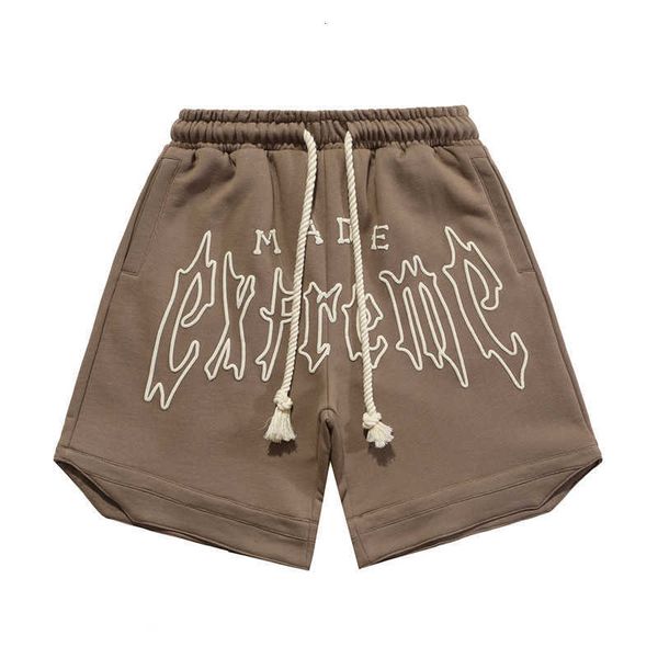 

2023 off-designer men shorts summer fashion beach pants oem clothing blank mesh custom mens streetwear designer puff print, White;black